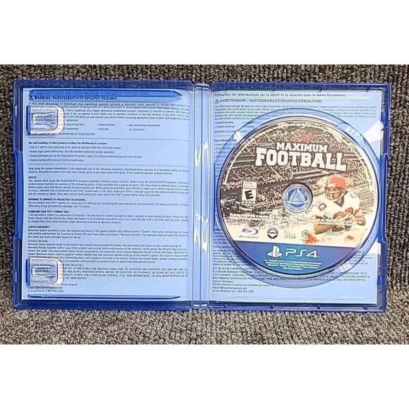 PS4 Doug Flutie's Maximum Football 2020 - Sony PlayStation 4 No Manual Tested - Picture 3 of 4
